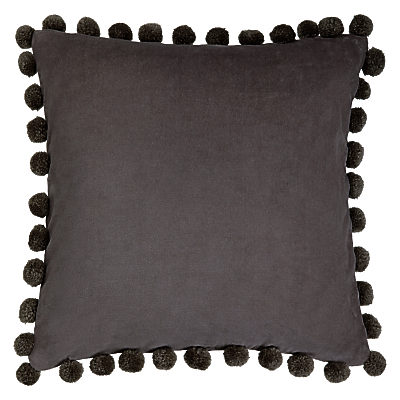 The Jay St. Block Print Company Ashti Cushion Charcoal